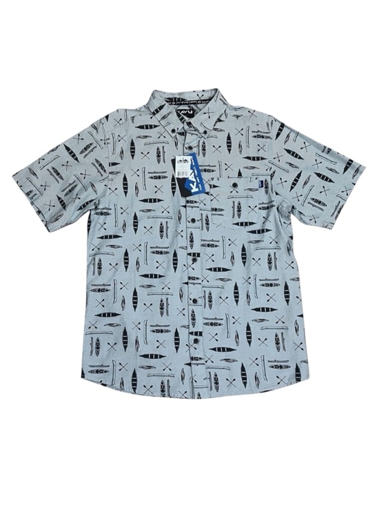 Kavu Other - KAVU Juan Paddle Out Blue Button Down Shirt Cotton Preppy Outdoors Men's M NWT